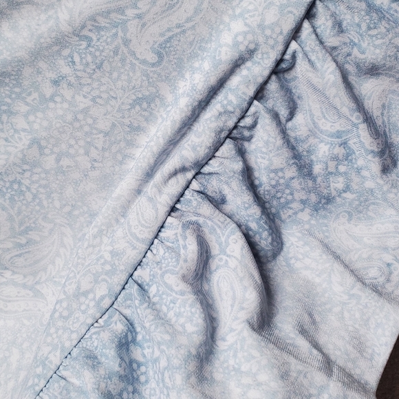 Michael Kors blue paisley dress size L - Picture 10 of 12